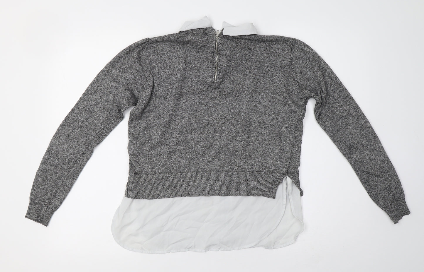 Primark Womens Grey  Knit Pullover Jumper Size 10