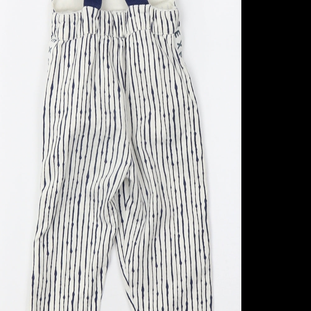Mini Club Baby White Striped  Babygrow One-Piece Size 18 Months