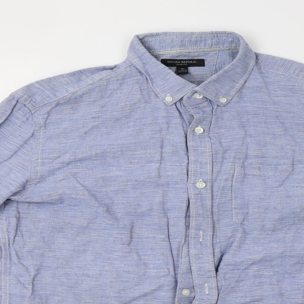 Banana Republic Mens Blue    Dress Shirt Size M