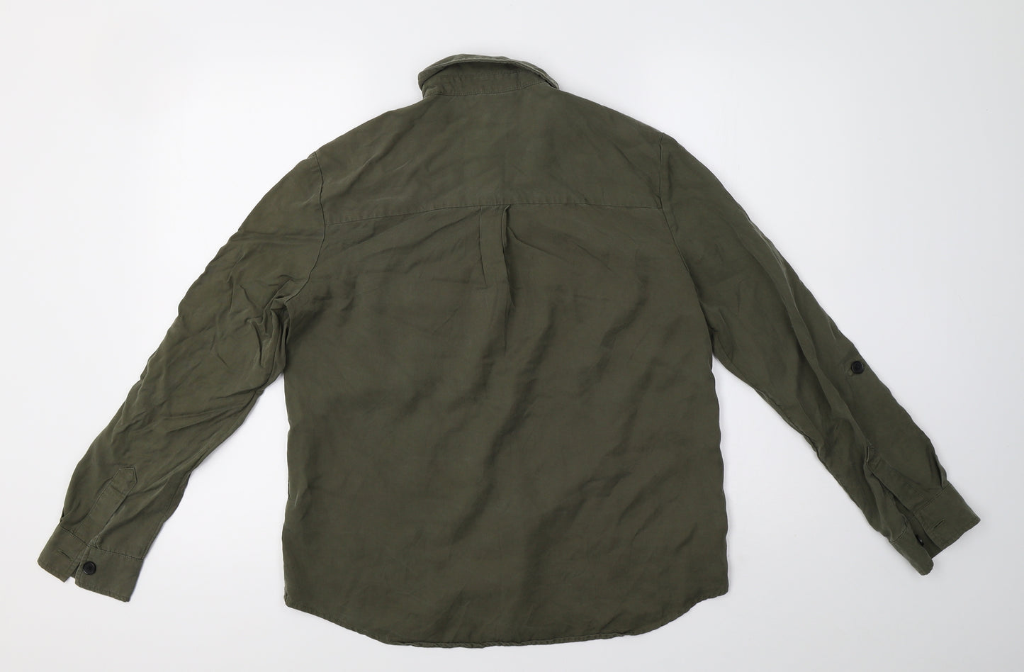New Look Womens Green   Basic Button-Up Size 10