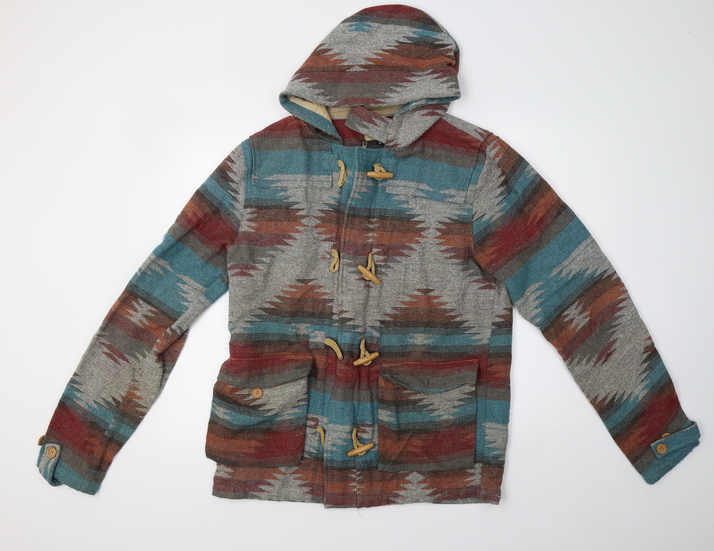 Cloak & Dagger Womens Grey Camouflage  Jacket Coatigan Size M
