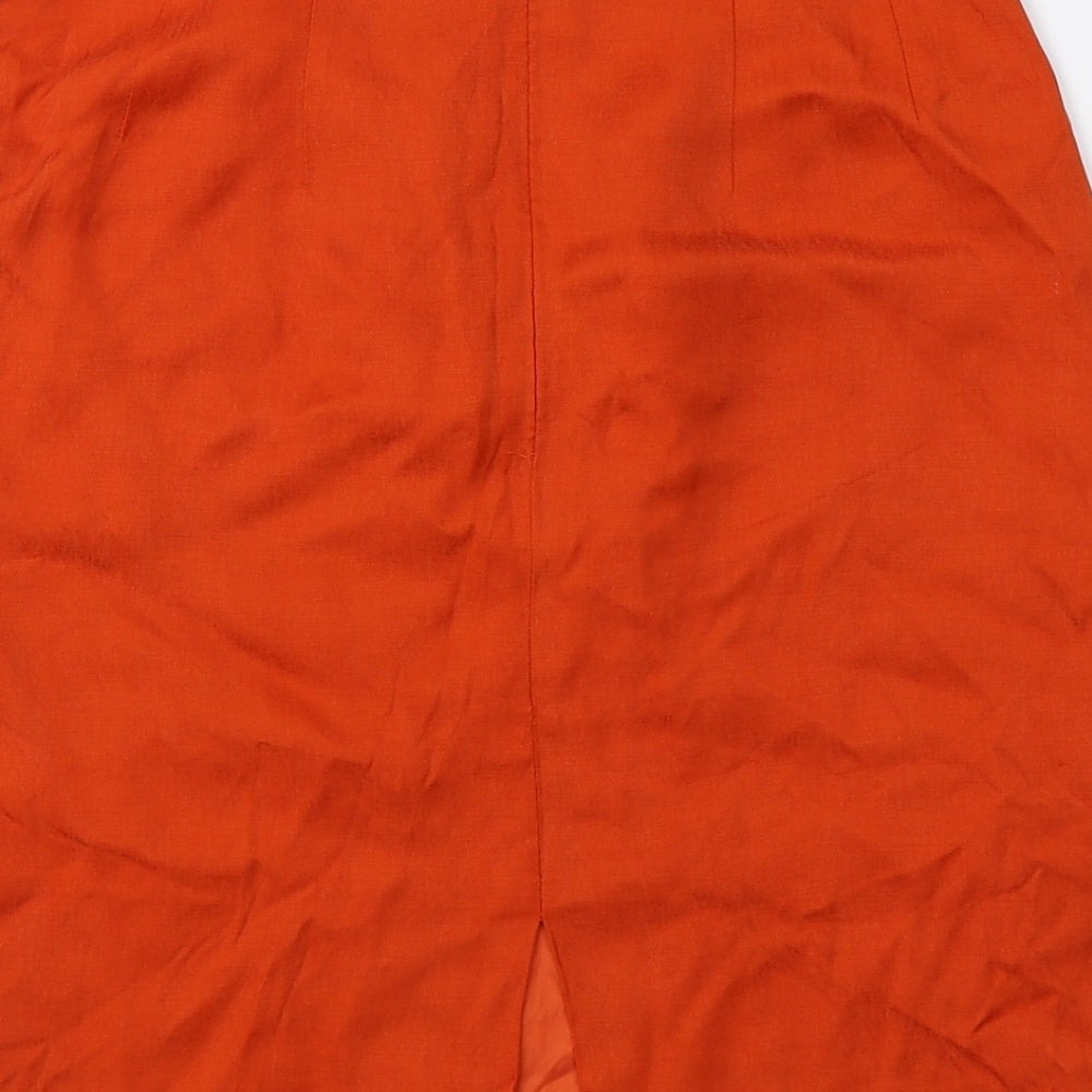 planet Womens Orange   A-Line Skirt Size 10
