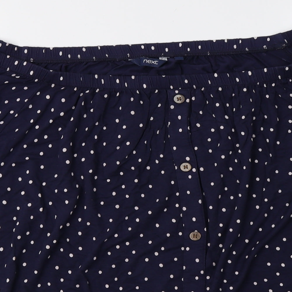 NEXT Womens Blue Polka Dot  Basic T-Shirt Size 22