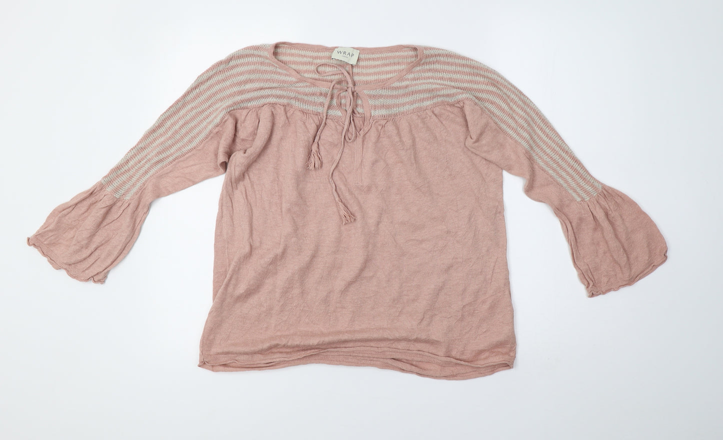 Wrap London Womens Pink   Pullover Sweatshirt Size 14