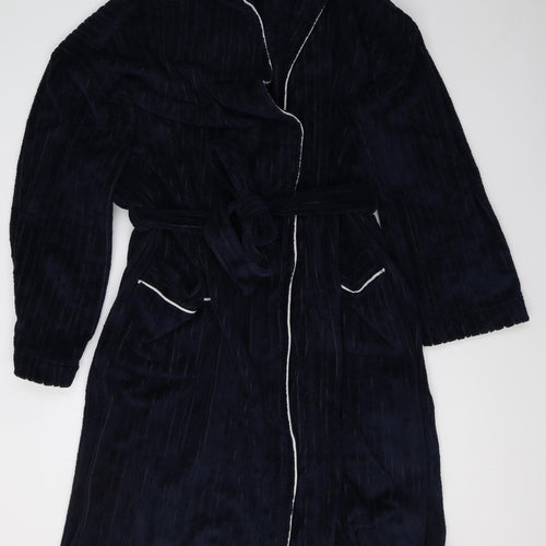 Majestic Mens Blue  Fleece  Gown Size L