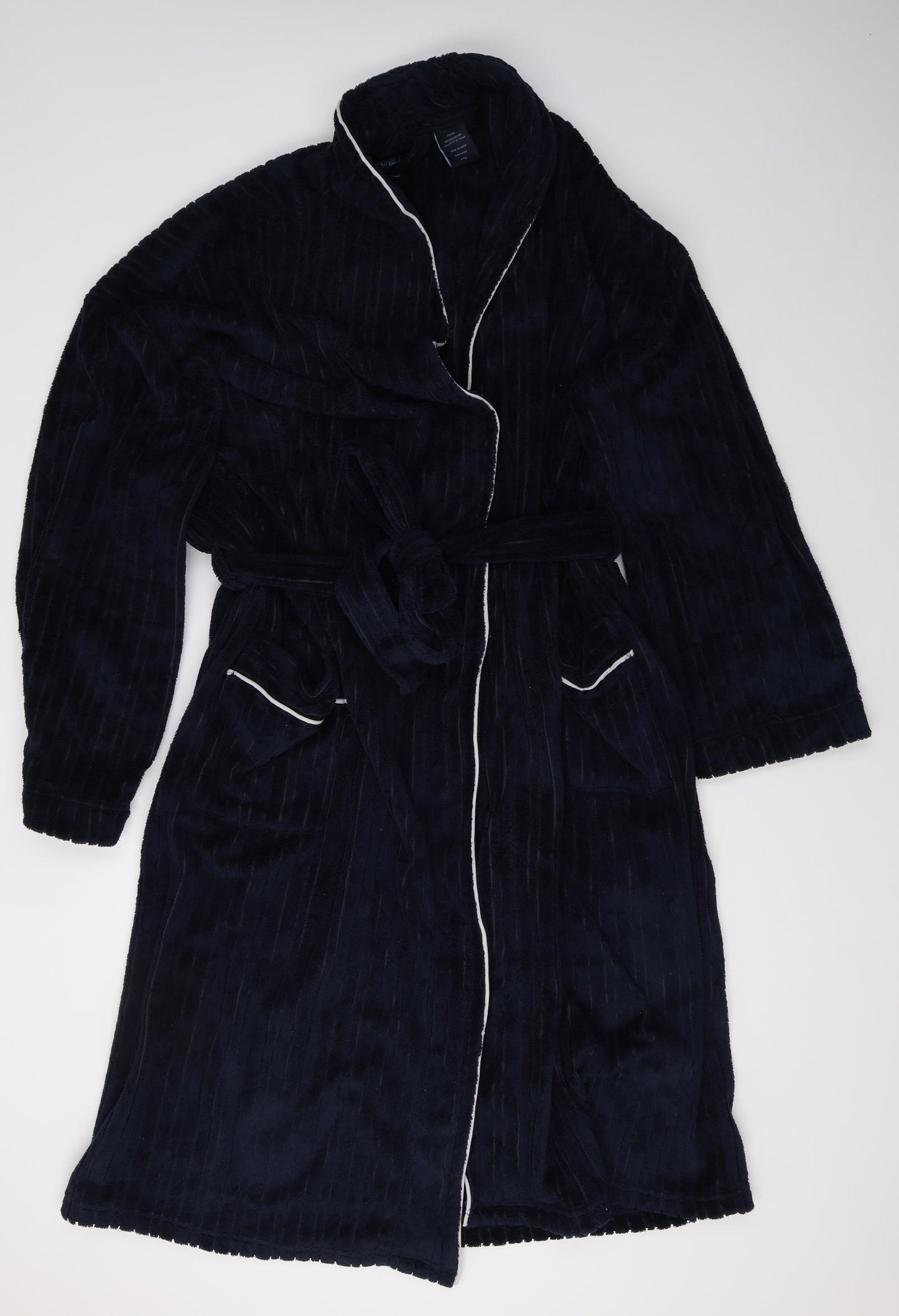 Majestic Mens Blue  Fleece  Gown Size L