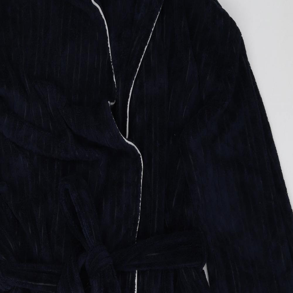 Majestic Mens Blue  Fleece  Gown Size L