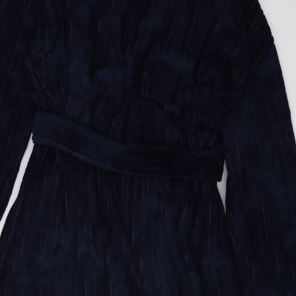 Majestic Mens Blue  Fleece  Gown Size L