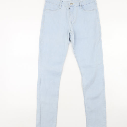 Preworn Girls Blue  Denim Skinny Jeans Size 12 Years