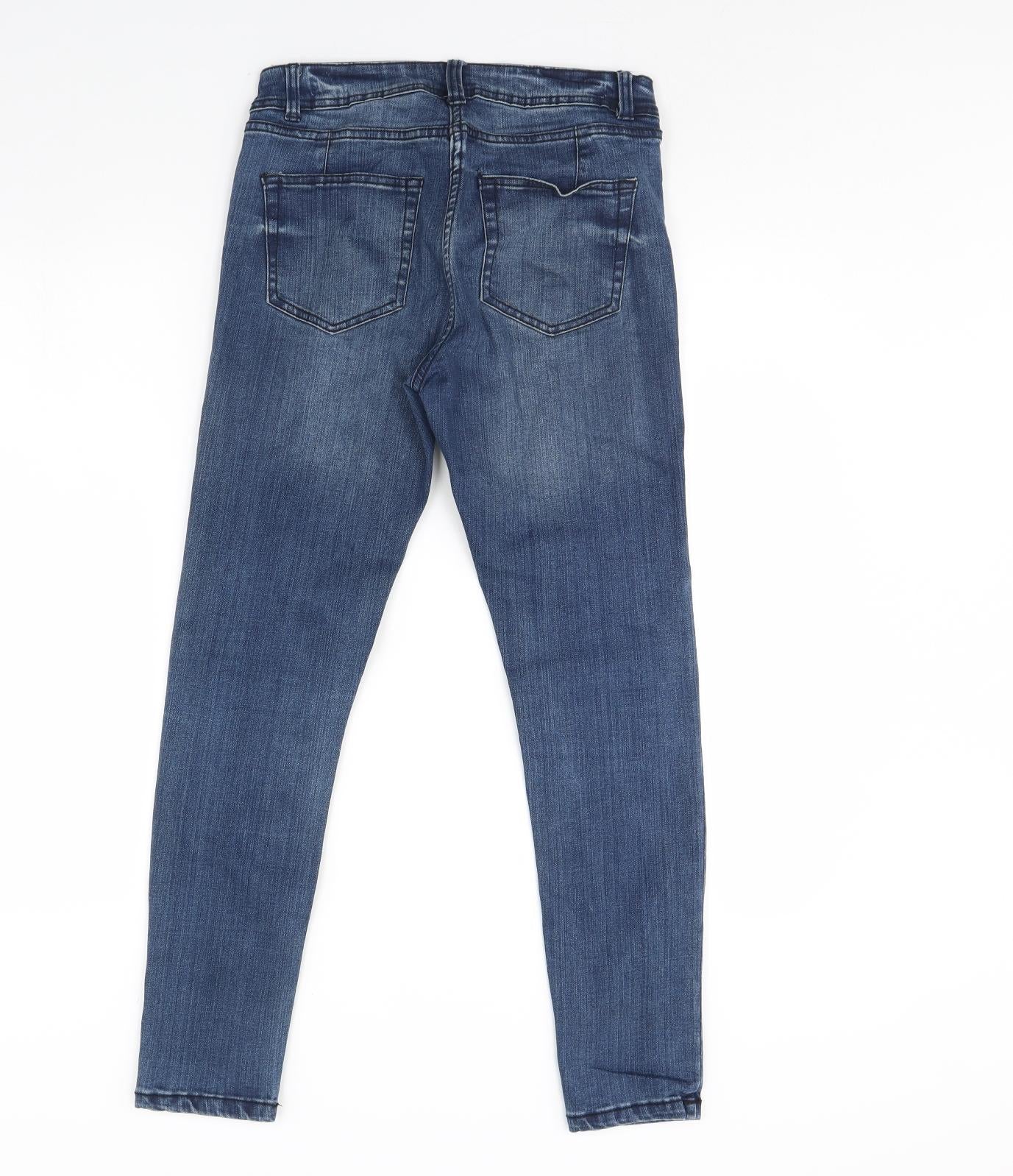 NEXT Womens Blue  Denim Skinny Jeans Size 6 L28 in