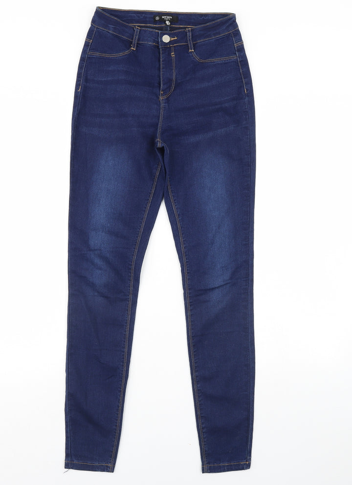 lawless Womens Blue  Denim Skinny Jeans Size 8 L29 in