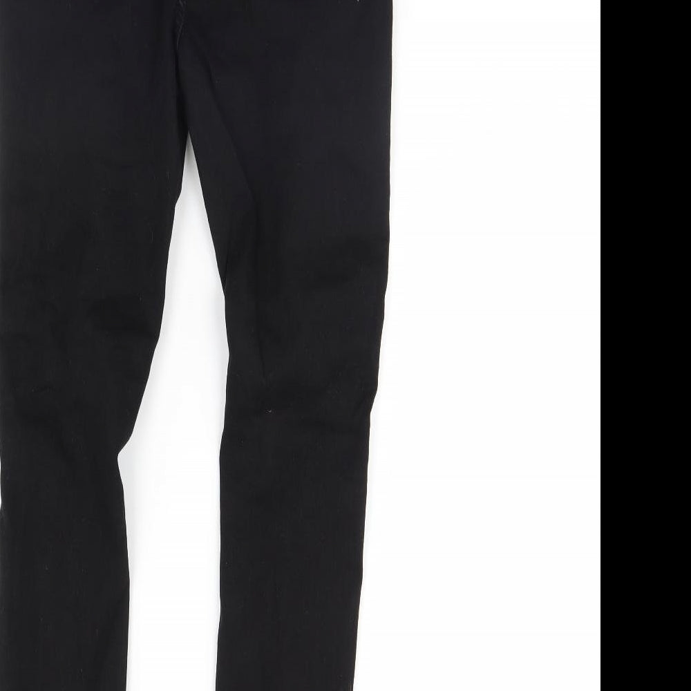 pretty little Thing Womens Black  Denim Skinny Jeans Size 8 L28 in