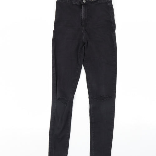 Denim & Co. Womens Black  Denim Skinny Jeans Size 12 L29 in