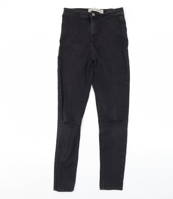 Denim & Co. Womens Black Denim Skinny Jeans Size 12 L29 in