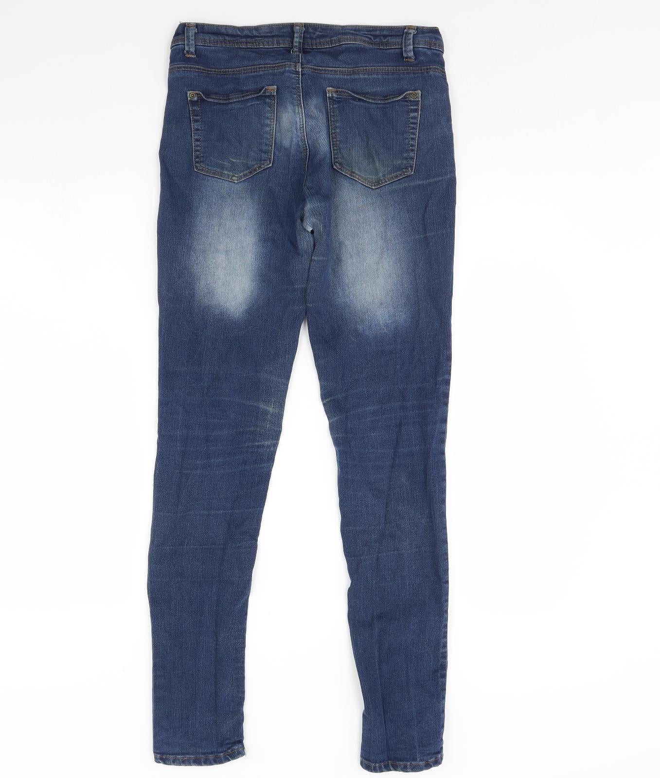 Skinny Womens Blue  Denim Skinny Jeans Size 10 L30 in