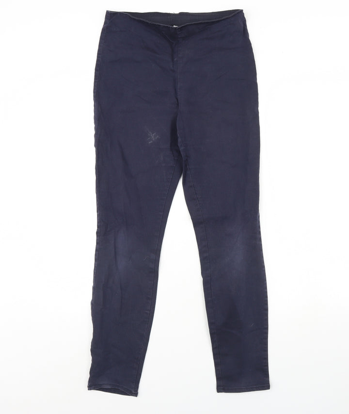 H&M Womens Blue Denim Skinny Jeans Size 12 L30 in