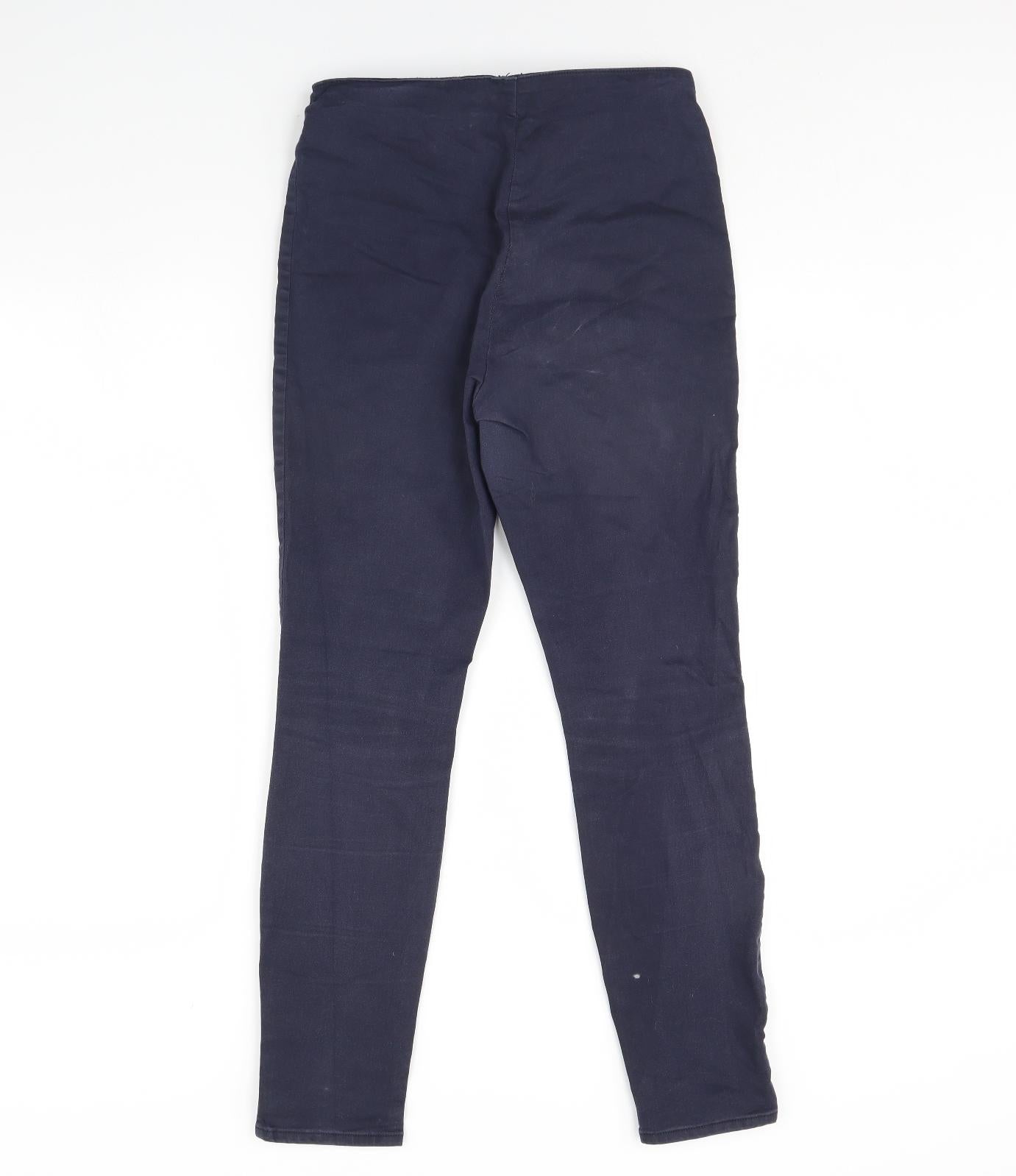 H&M Womens Blue  Denim Skinny Jeans Size 12 L30 in