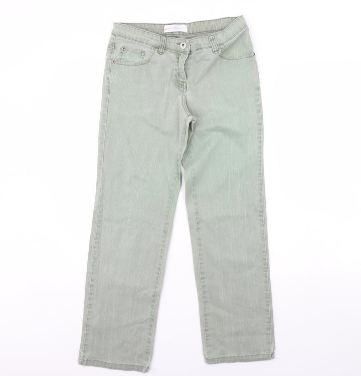 Papaya Womens Green  Denim Skinny Jeans Size 8 L29 in