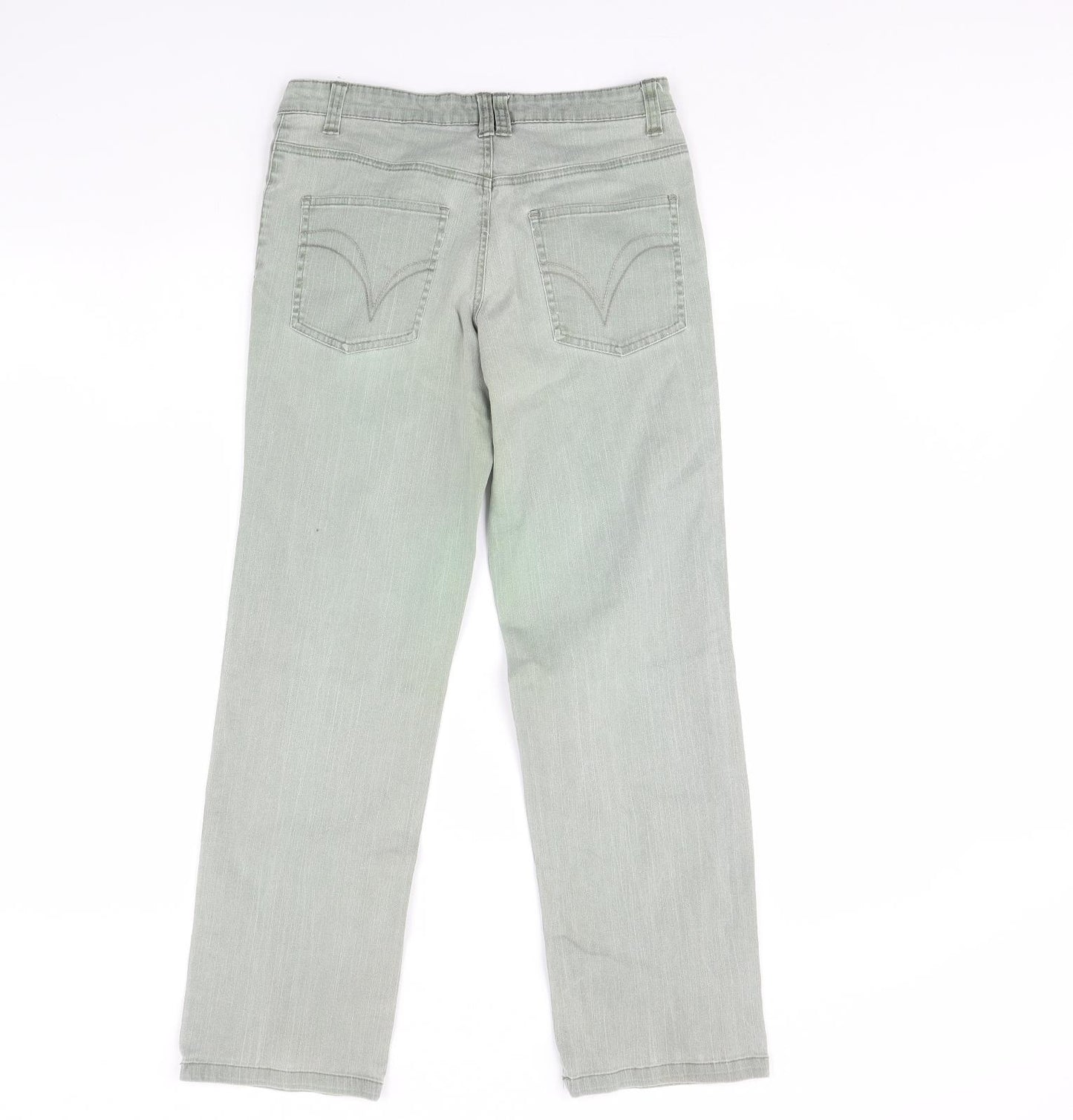 Papaya Womens Green  Denim Skinny Jeans Size 8 L29 in
