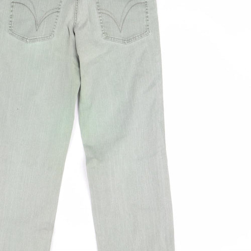 Papaya Womens Green  Denim Skinny Jeans Size 8 L29 in
