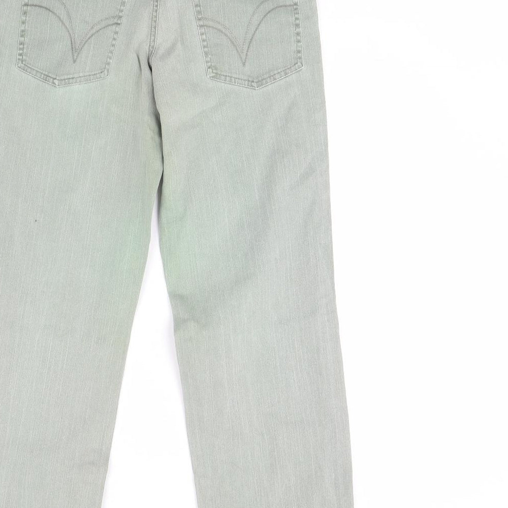 Papaya Womens Green  Denim Skinny Jeans Size 8 L29 in
