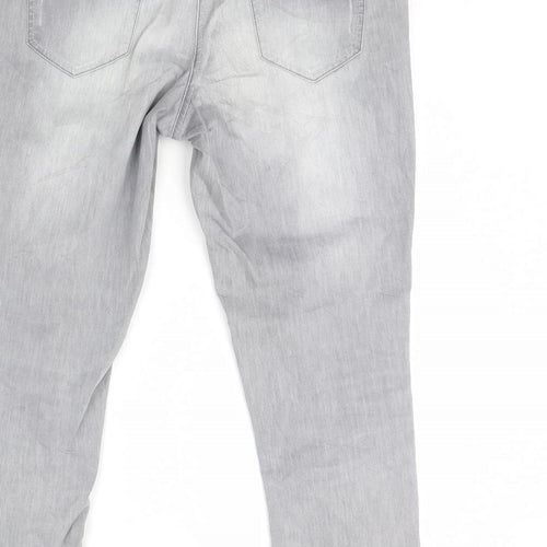Cecil Womens Grey  Denim Straight Jeans Size 36 in L30 in