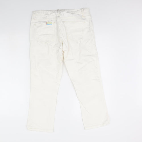 Gap Womens White  Denim Cropped Jeans Size 10 L23 in