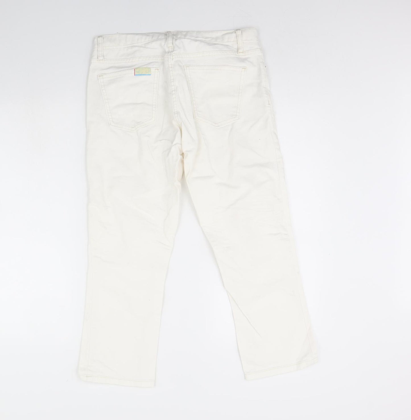 Gap Womens White  Denim Cropped Jeans Size 10 L23 in