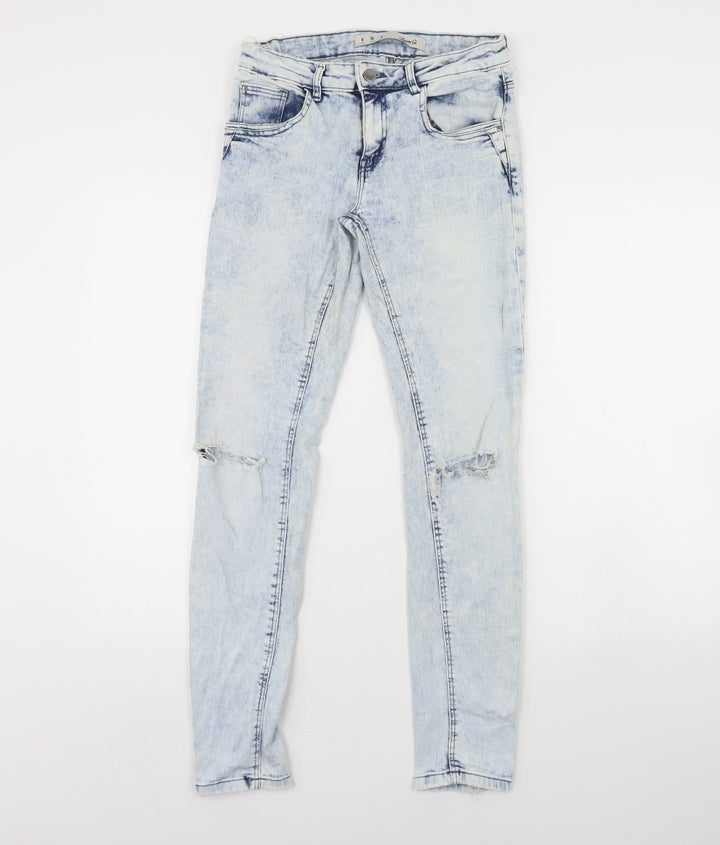 Denim & Co. Womens Blue Denim Skinny Jeans Size 8 L30 in