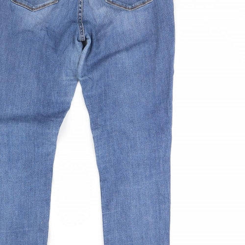 Levis Womens Blue  Denim Straight Jeans Size 32 L29 in