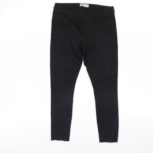 TRU Womens Black  Denim Skinny Jeans Size 10 L29 in