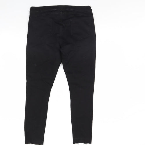 TRU Womens Black  Denim Skinny Jeans Size 10 L29 in