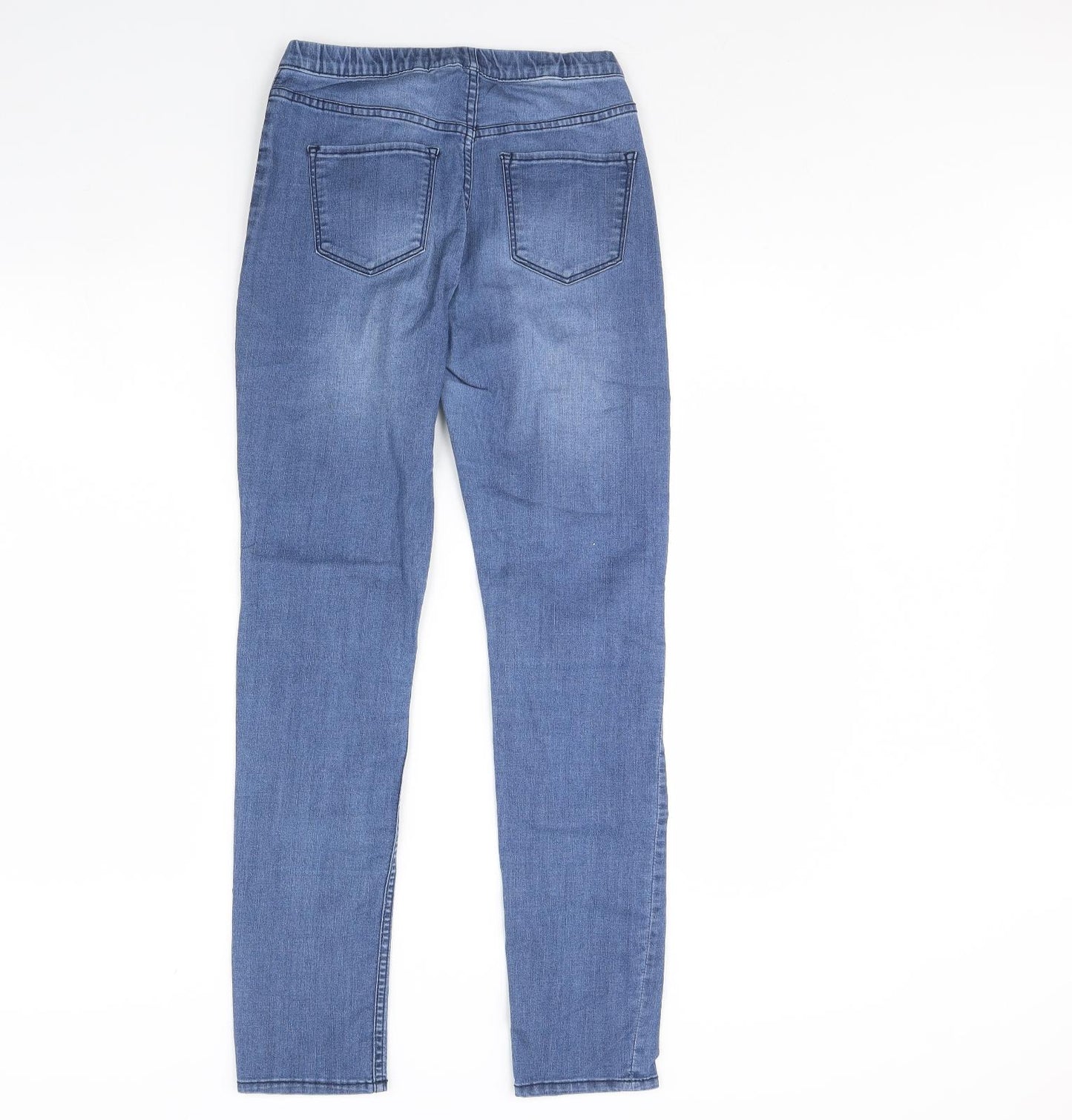 Preworn Girls Blue  Denim Skinny Jeans Size 14 Years