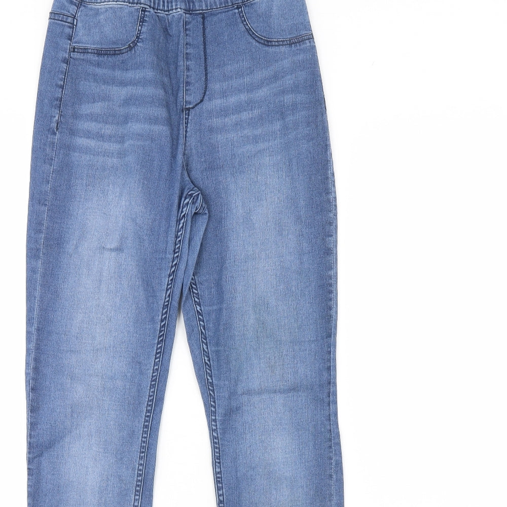Preworn Girls Blue  Denim Skinny Jeans Size 14 Years