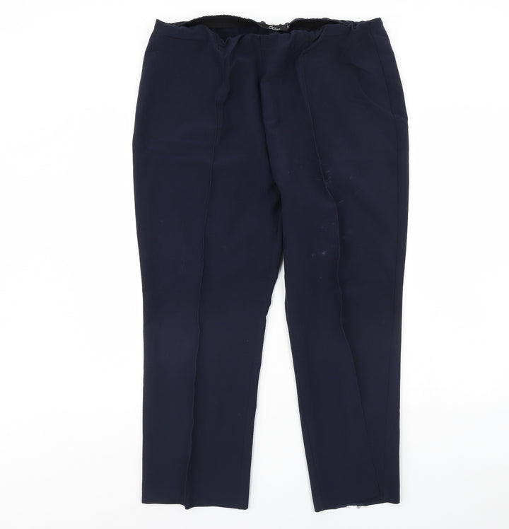 BM Womens Blue Dress Pants Trousers Size 18 L29 in