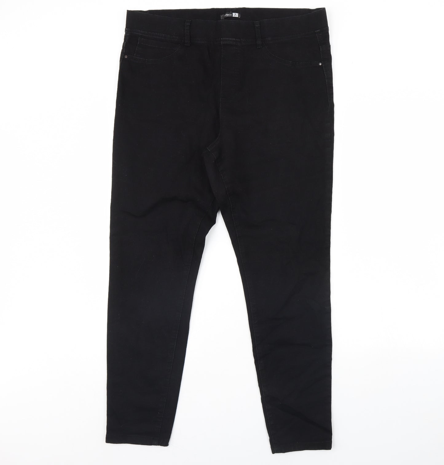 Pep & co Womens Black  Denim Skinny Jeans Size 18 L30 in