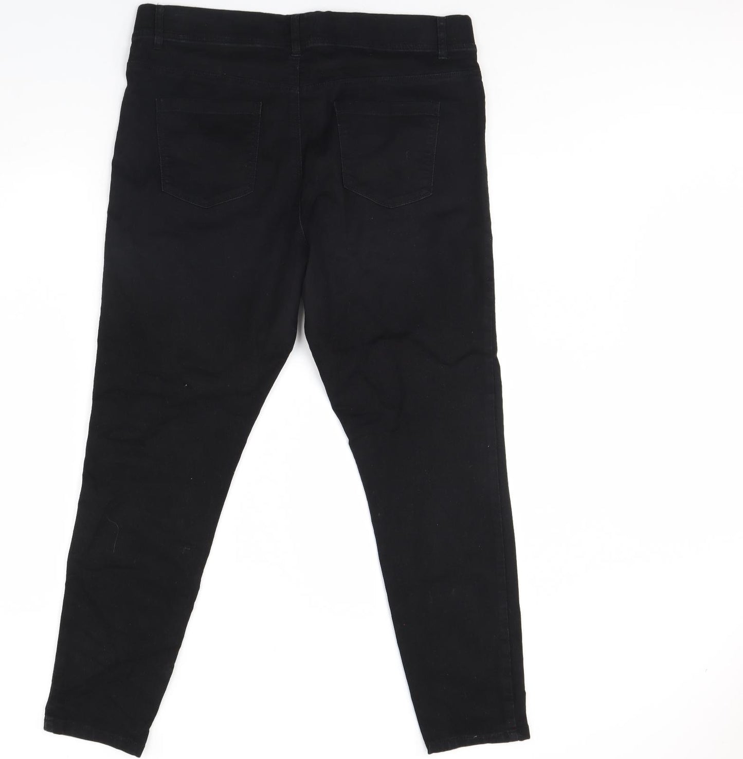 Pep & co Womens Black  Denim Skinny Jeans Size 18 L30 in