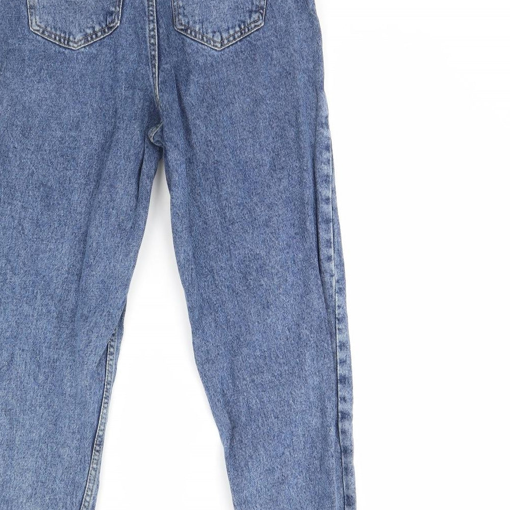Denim & Co. Womens Blue  Denim Straight Jeans Size 8 L28 in