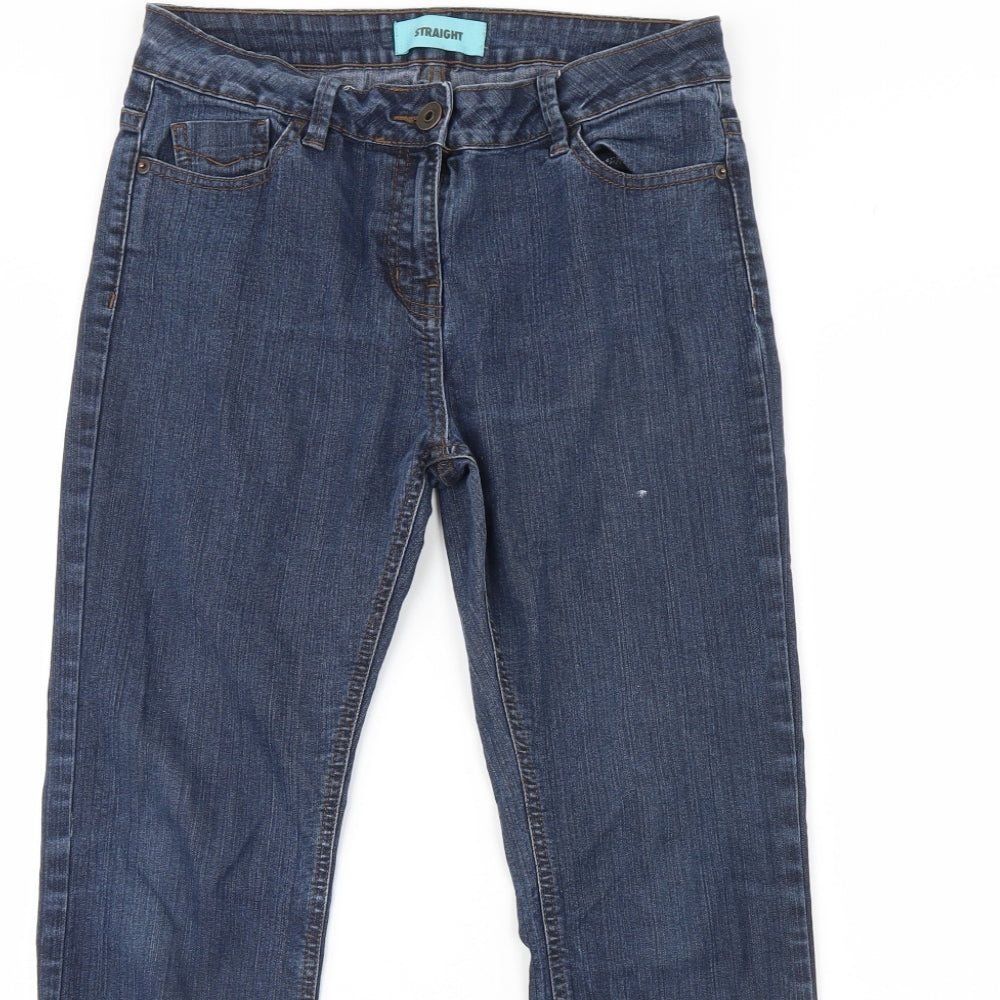 George Womens Blue  Denim Straight Jeans Size 10 L28 in