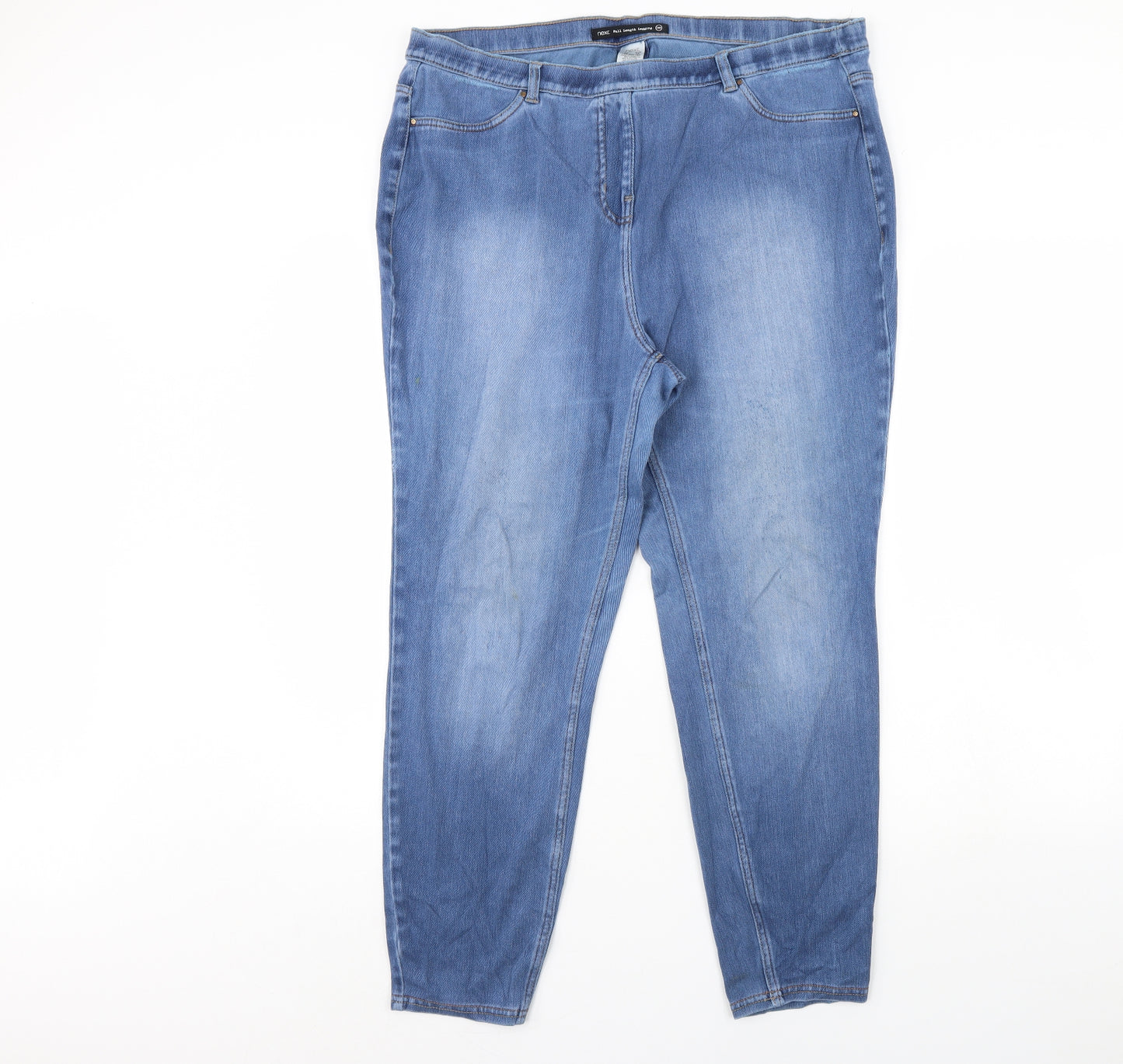 NEXT Womens Blue  Denim Jegging Jeans Size 18 L29 in