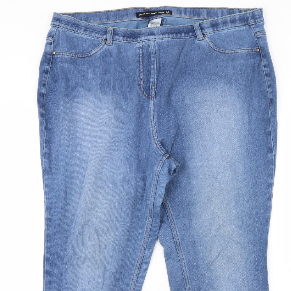 NEXT Womens Blue  Denim Jegging Jeans Size 18 L29 in
