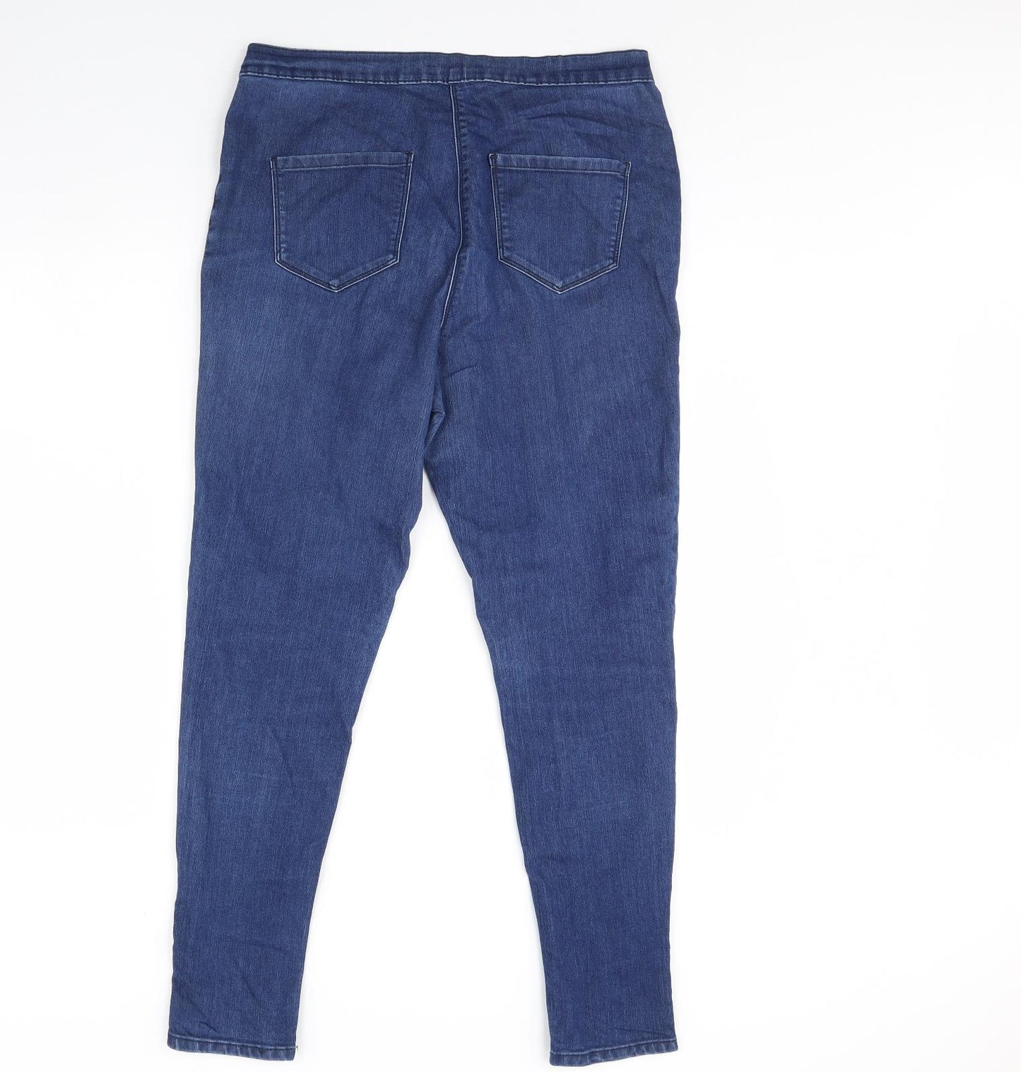 Preworn Womens Blue  Denim Jegging Jeans Size 14 L30 in