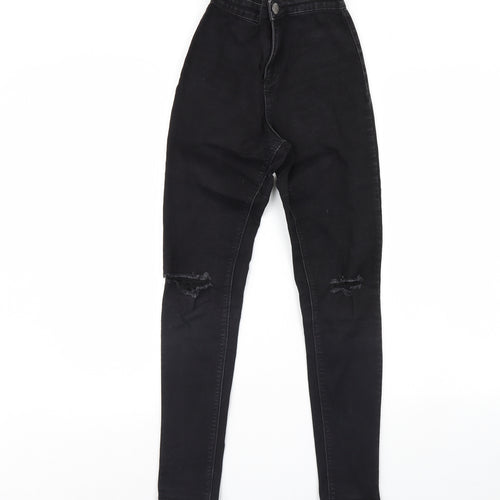 Candy Couture Girls Black  Denim Skinny Jeans Size 13 Years