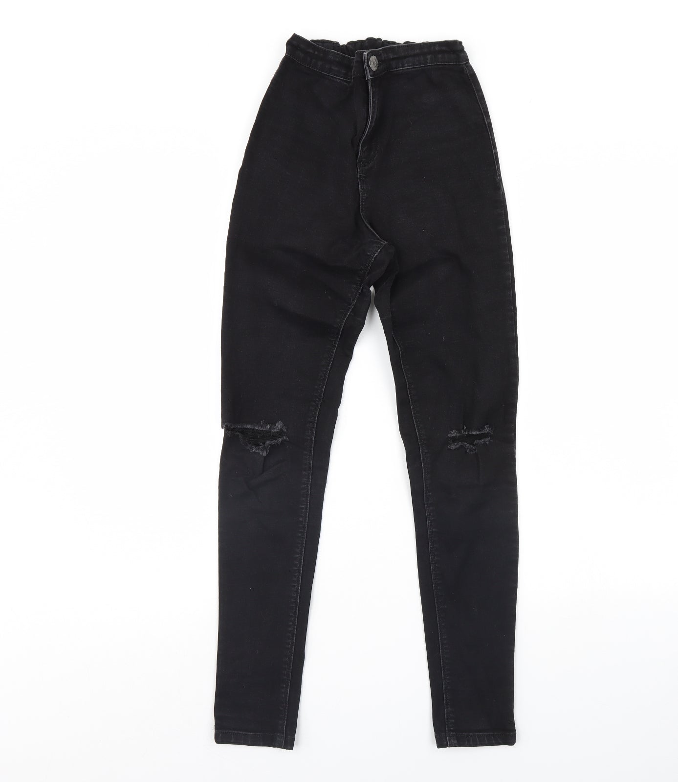 Candy Couture Girls Black  Denim Skinny Jeans Size 13 Years