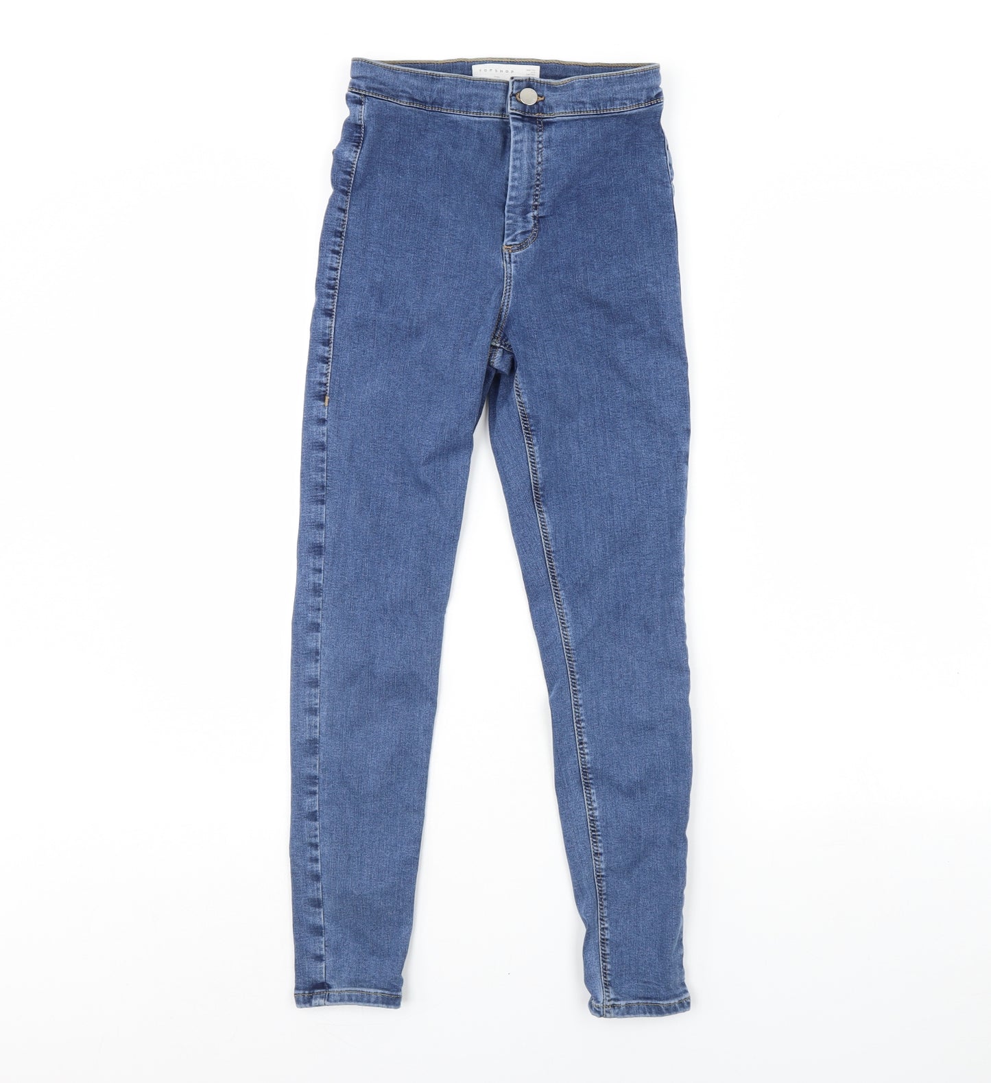 Topshop Womens Blue  Denim Skinny Jeans Size 28 L30 in