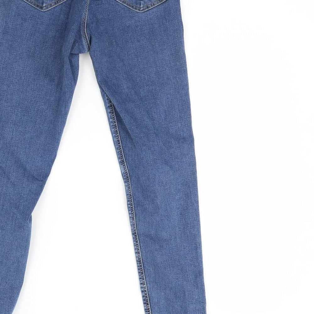 Topshop Womens Blue  Denim Skinny Jeans Size 28 L30 in