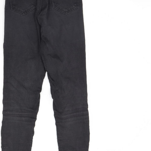 Topshop Womens Black  Denim Skinny Jeans Size 25 L30 in