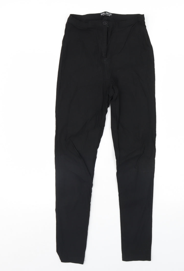 Select Womens Black Denim Skinny Jeans Size 10 L29 in