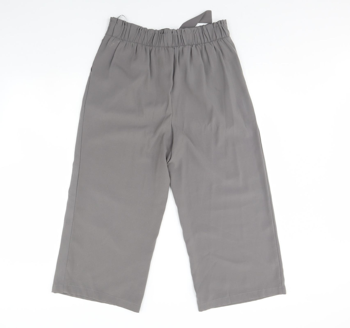 New Look Womens Grey   Cropped Trousers Size 12 L21 in