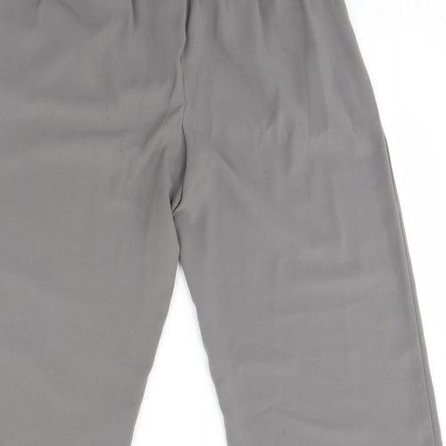New Look Womens Grey   Cropped Trousers Size 12 L21 in